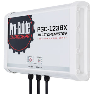 ProGuide 2 Bank OnBoard Battery Charger  1 12V  1 36V  30Amp PGC1236X