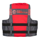 Full Throttle Adult Nylon Life Jacket  SM  BlackRed 11220010003026