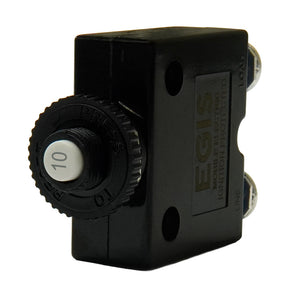 Egis 10A Push Button Panel Mount Circuit Breaker  Screw Terminals 471010