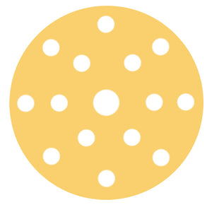 RUPES MULTIPURPOSE Paper Abrasive Discs 150MM 6  15 Holes  P400 Grit Box of 100pcs 945PD400