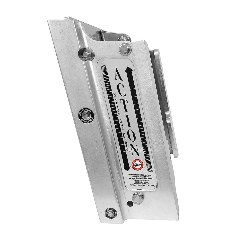 Bobs Machine Shop 6 Setback Action Series Hydraulic Jack Plate  Silver 100106010NOPCNOSPNNG