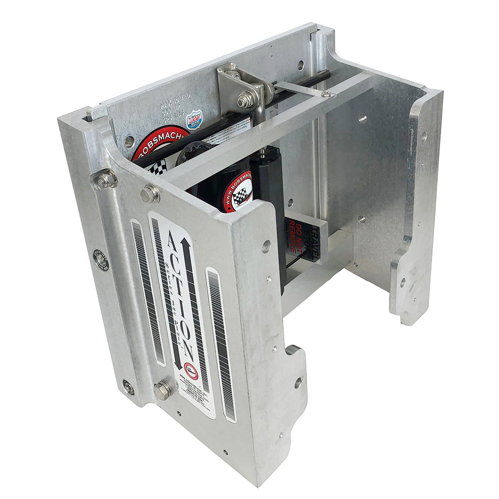 Bobs Machine Shop 8 Setback Action Series Hydraulic Jack Plate  Silver 100108001NOPCNOSPNNG