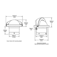 Ritchie FNW203 Navigator Compass  Flush Mount  White FNW203
