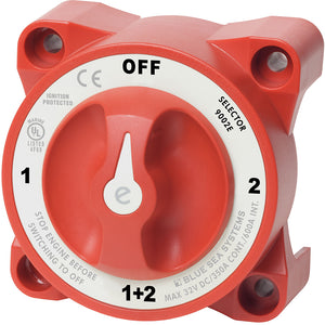Blue Sea 9002e eSeries Battery Switch Selector wAlternator Field Disconnect 9002E