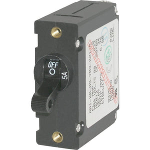 Blue Sea 7200 AC  DC Single Pole Magnetic World Circuit Breaker    5 Amp 7200