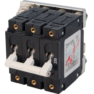 Blue Sea 7270 250A CSeries Triple Pole Toggle DC Circuit Breaker 7270