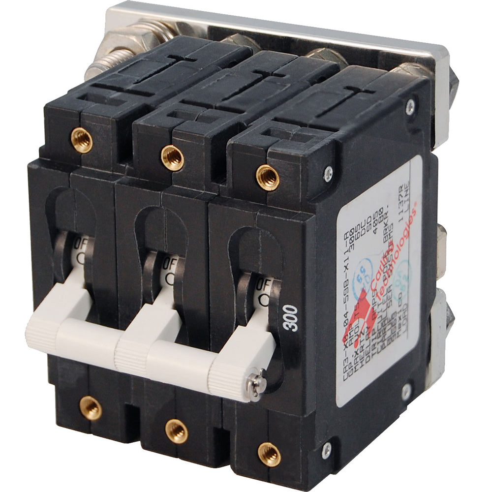 Blue Sea 7271 300A CSeries Triple Pole Toggle DC Circuit Breaker 7271