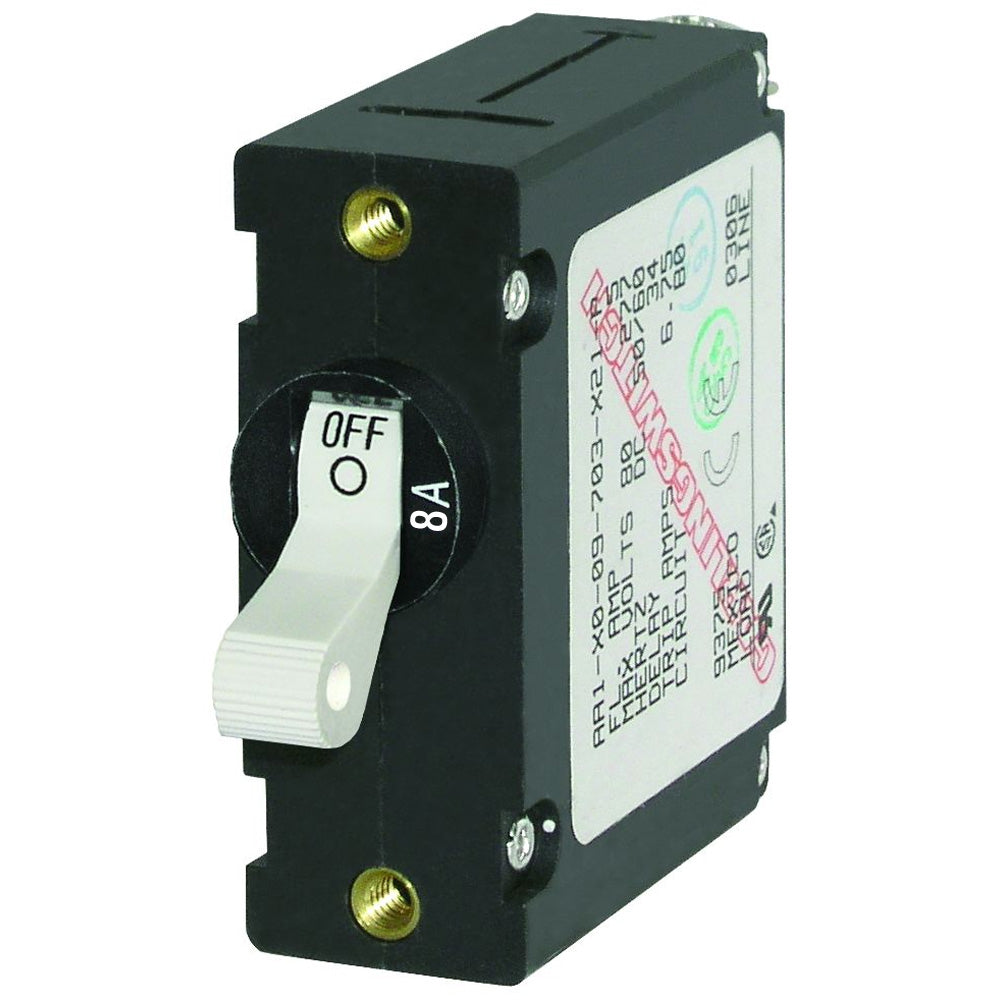 Blue Sea 7299 AC  DC Single Pole Magnetic World Circuit Breaker    8 Amp 7299