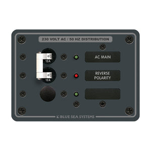 Blue Sea 8129 AC Main  Branch ASeries Toggle Circuit Breaker Panel 230V  Main  1 Position 8129