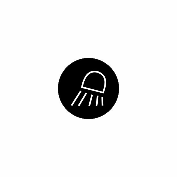 Spreader light graphic: black circular icon with a white stylized light fixture casting beams