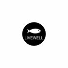 Circular black Livewell label with white fish icon and LIVEWELL text, front-face detail for actuator