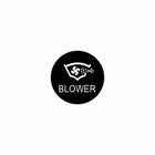 Close-up front graphic of 22mm blower actuator showing blower fan icon and "BLOWER" text