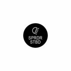22mm spreader actuator front cap showing black circular label with beam icon and "SPRDR STBD" text