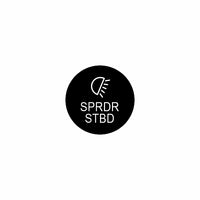 22mm spreader actuator front cap showing black circular label with beam icon and "SPRDR STBD" text