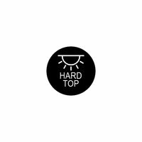 Front-view black circular icon indicating hard-top light actuator compatibility labeled "HARD TOP