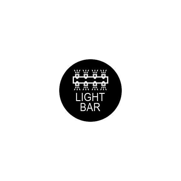 Graphic icon depicting an LED light bar schematic with illuminated diodes and "LIGHT BAR" label