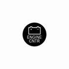 22mm actuator front label detail: black round cap with battery icon and "ENGINE CNTR" text