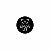 Black circular badge showing two stylized spreader-light beams and the 'SPRDR LTS' label