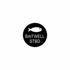 Circular black badge with white fish icon and centered "BAITWELL STBD" label