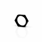 Bluewater 22mm plastic hex nut for panel switch mounting, black finish