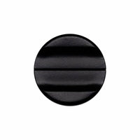 Front view of ACC 1/2 actuator showing circular black face with central laser-etched slot.
