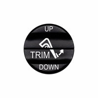 Bluewater engine trim 2-in-1 actuator with laser-etched UP / TRIM / DOWN labels