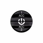 Bluewater ACC 1/2 2-in-1 laser-etched actuator with white power symbol