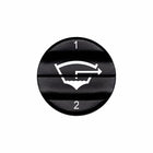 Bluewater Bilge 1/2 laser-etched 2N1 actuator button showing white bilge icon and numbers 1/2