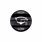 Bluewater Starboard bilge actuator with laser-etched HIGH/LOW labels on black button