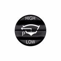 Bluewater Bilge Port HIGH/LOW actuator with black laser-etched button