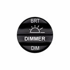 Bluewater dimmer actuator labeled BRT / DIM with white laser-etched sun icon