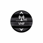 Bluewater 22mm VHF/ANT actuator button with white laser-etched antenna icon