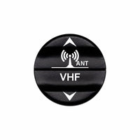 Bluewater 22mm VHF/ANT actuator button with white laser-etched antenna icon