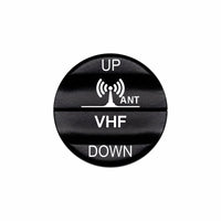 Bluewater VHF antenna UP/DOWN laser-etched 2N1 actuator button with antenna icon