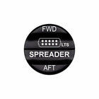 Bluewater Spreader LTS 2-in-1 actuator with laser-etched FWD / SPREADER / AFT labels