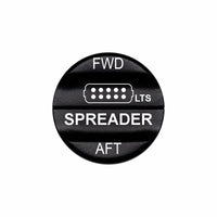 Bluewater Spreader LTS 2-in-1 actuator with laser-etched FWD / SPREADER / AFT labels