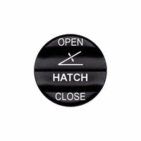 Bluewater 2-in-1 Hatch OPEN/CLOSE actuator with laser-etched white labels on black