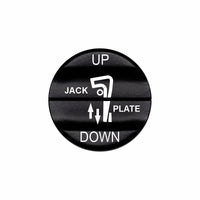 Bluewater Jack Plate UP/DOWN actuator button, black with white laser-etched labels