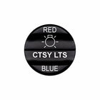Bluewater CTSY LTS 2-in-1 actuator labeled RED / BLUE with laser-etched light icon
