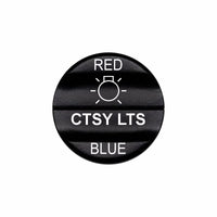 Bluewater CTSY LTS 2-in-1 actuator labeled RED / BLUE with laser-etched light icon