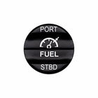 Bluewater laser-etched Fuel actuator labeled PORT and STBD with gauge icon