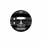 Bluewater table UP/DOWN laser-etched actuator with white UP and TABLE DOWN labels
