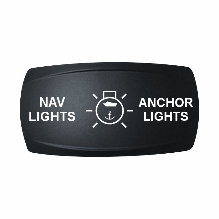 Technoexpress Shop NAV/ANC rocker switch cap labeled "NAV LIGHTS" and "ANCHOR LIGHTS