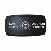 Technoexpress Shop NAV/ANC rocker switch cap labeled "NAV LIGHTS" and "ANCHOR LIGHTS