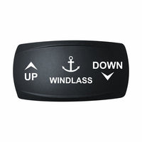 Technoexpress Shop WINDLASS UP/DOWN rocker switch panel with anchor icon and arrows