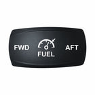 Technoexpress FUEL FWD/AFT rocker label with fuel gauge icon