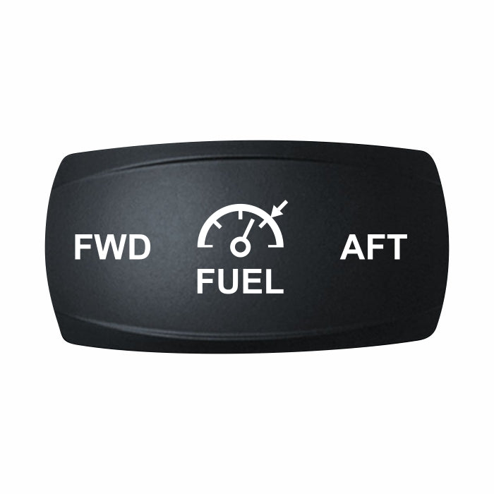 Technoexpress FUEL FWD/AFT rocker label with fuel gauge icon