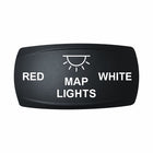 Technoexpress Shop MAP LIGHTS RED/WHITE black rocker switch cap labeled 'RED MAP LIGHTS WHITE