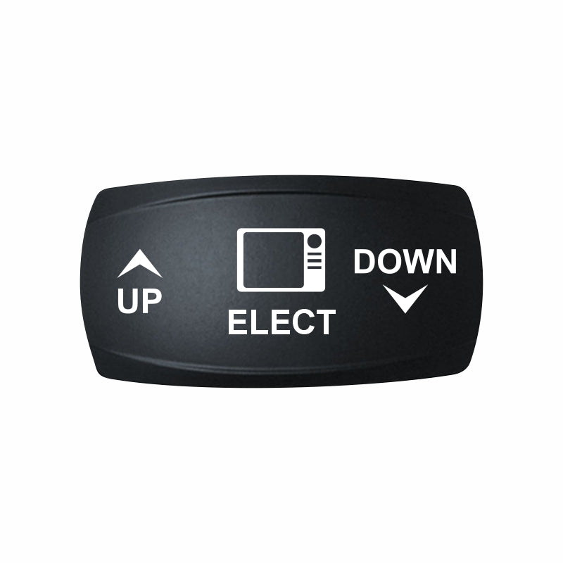 Technoexpress ELECT UP/DOWN actuator with white electronics icon and UP/DOWN labels