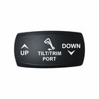 Technoexpress Shop black Tilt/Trim PORT up/down rocker actuator with white UP/DOWN labels